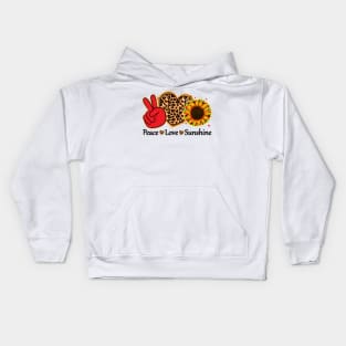 Peace Love Sunshine Kids Hoodie